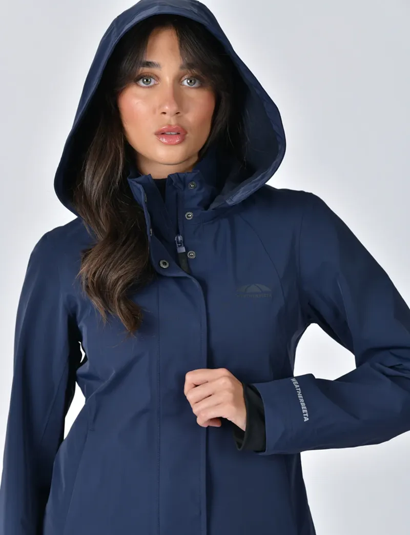 Weatherbeeta Protect Waterproof Insulated Rising Jacket - Navy-3
