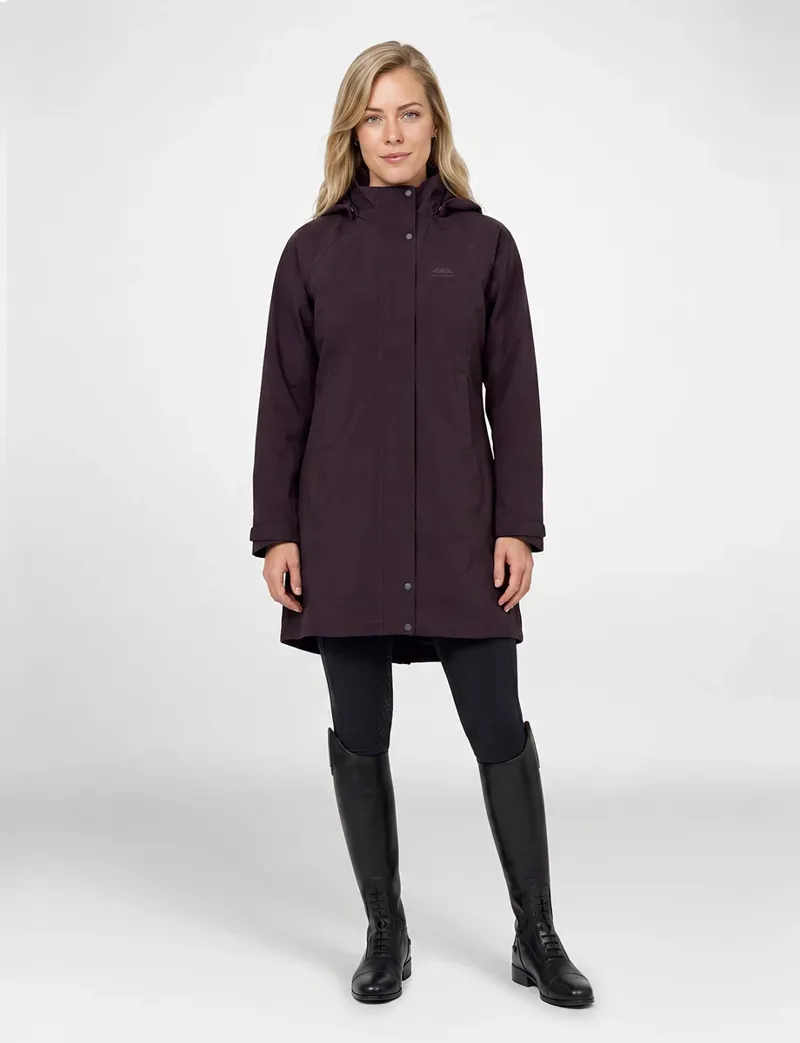 Weatherbeeta Windbreaker Reflective Longline Riding Jacket - Blackberry-1
