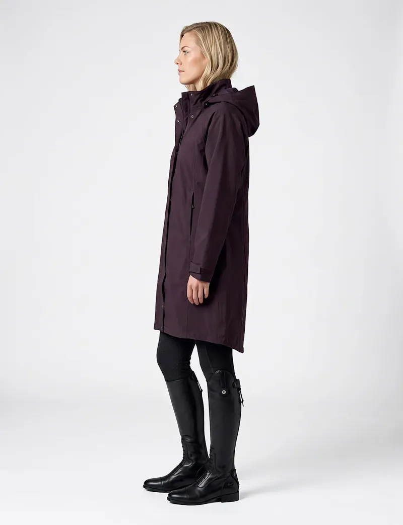 Weatherbeeta Windbreaker Reflective Longline Riding Jacket - Blackberry-2