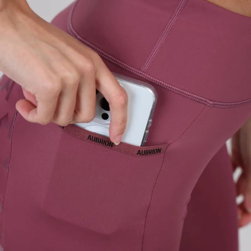 Aubrion React Rythm Riding Tights - Mauve-2