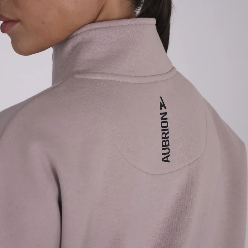 Aubrion Womens React Half Zip Sweatshirt Sand-2