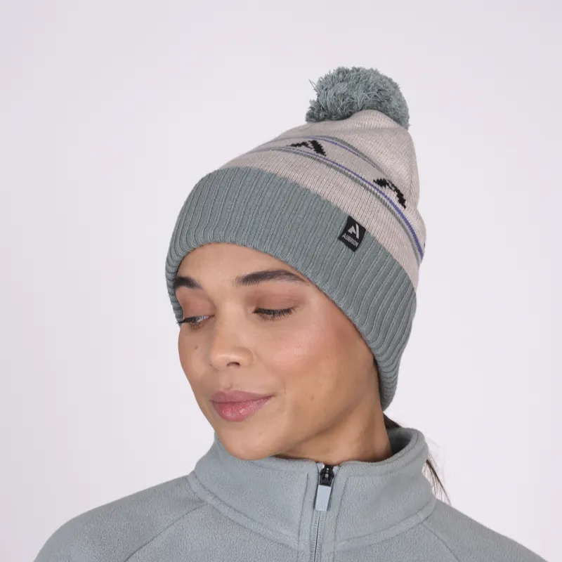 Aubrion React Bobble Hat Sage/Sand-1