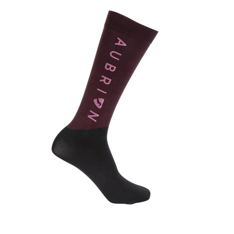 Aubrion Eltar Socks Black Cherry Adult UK size 3