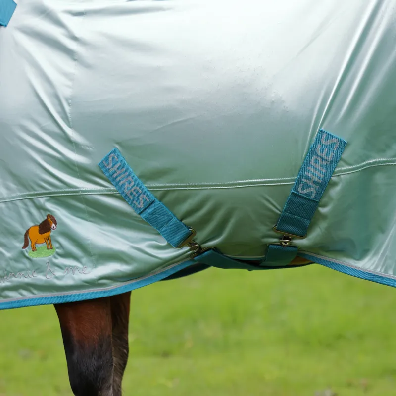 Shires Winnie and Me Pony Fly Combo Rug - Blue-3