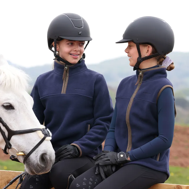 Aubrion Young Rider Core Fleece Gilet - Navy -2