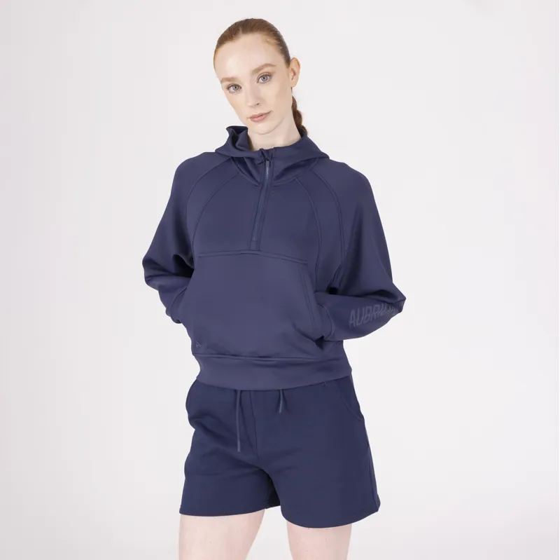 Aubrion React Quarter Zip Hoodie - Midnight-2