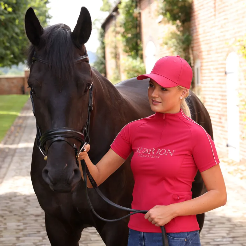 Aubrion Equestrian Short Sleeve Base Layer - Drewberry 