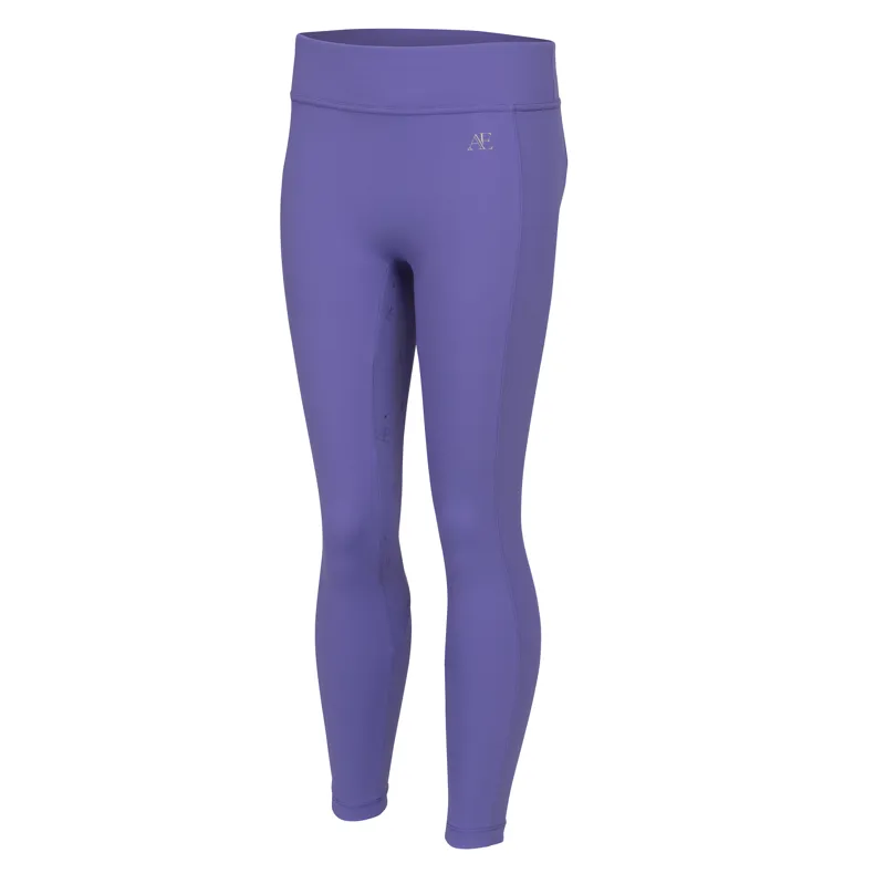 Aubrion Equestrian Young Rider Riding Tights - Heather-1