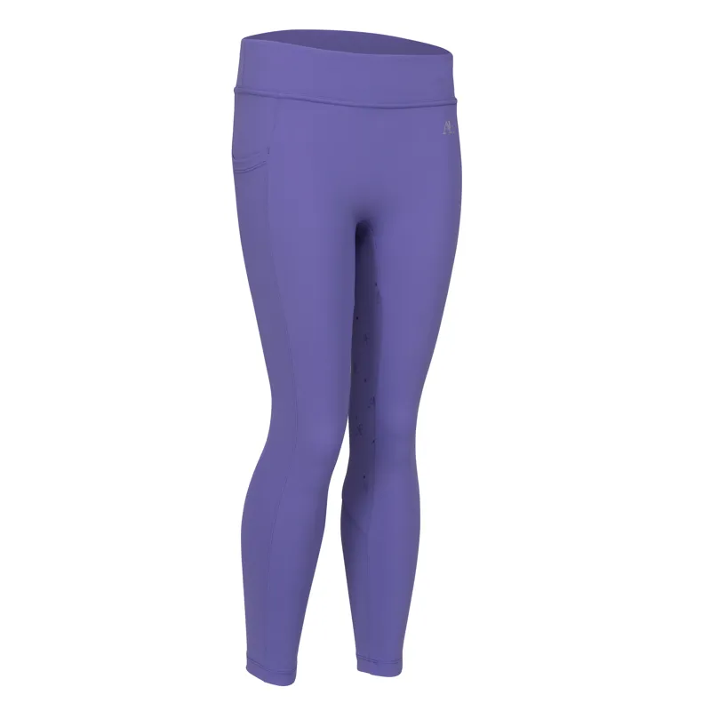 Aubrion Equestrian Young Rider Riding Tights - Heather