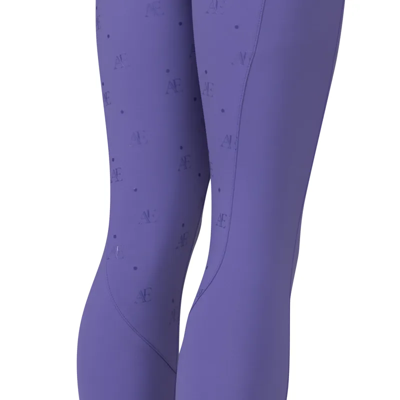 Aubrion Equestrian Young Rider Riding Tights - Heather-3