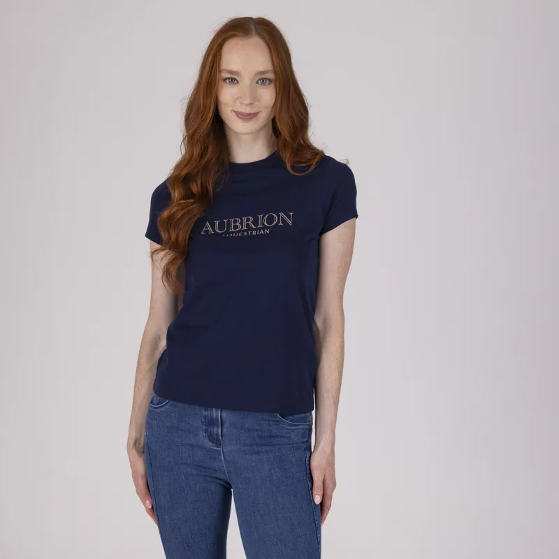Aubrion Equestrian T- Shirt - Midnight-4