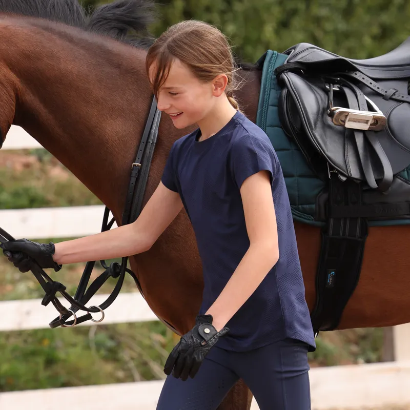 Aubrion Young Rider React Tech T-Shirt - Midnight-2