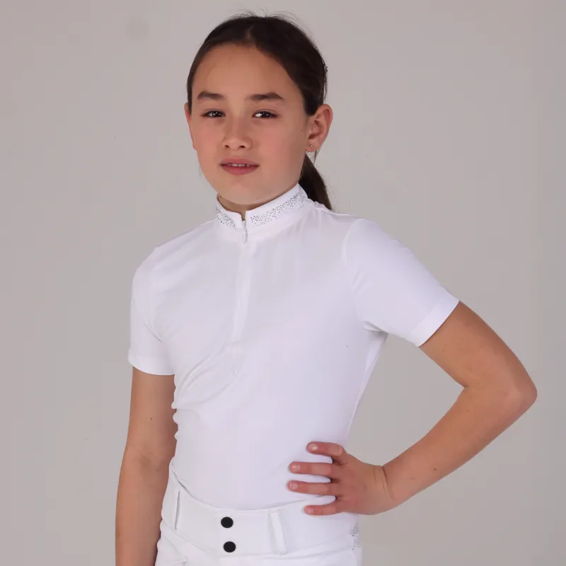 Aubrion Optima GX Show Shirt - Young Rider White