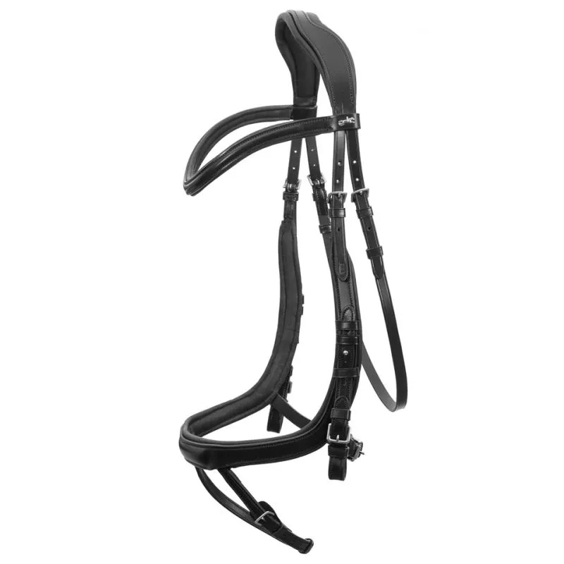 Schockemohle Equitus Alpha Bridle - Espresso/Silver-1