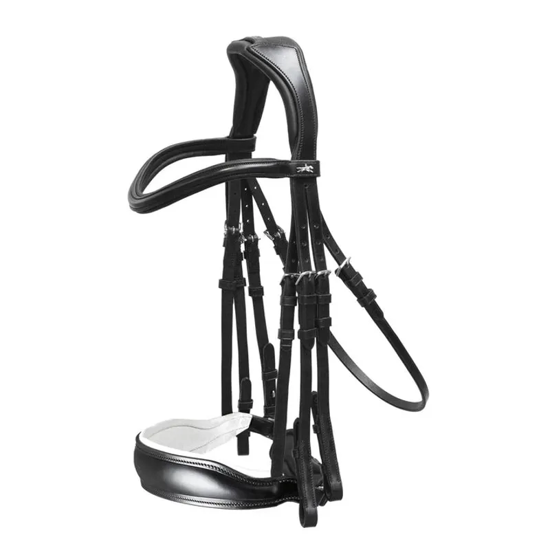 Schockemohle Milan Double Bridle - Black/White
