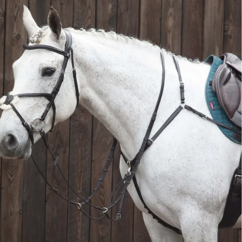 Henry James Classic Adjustable Bridge Breastplate Black