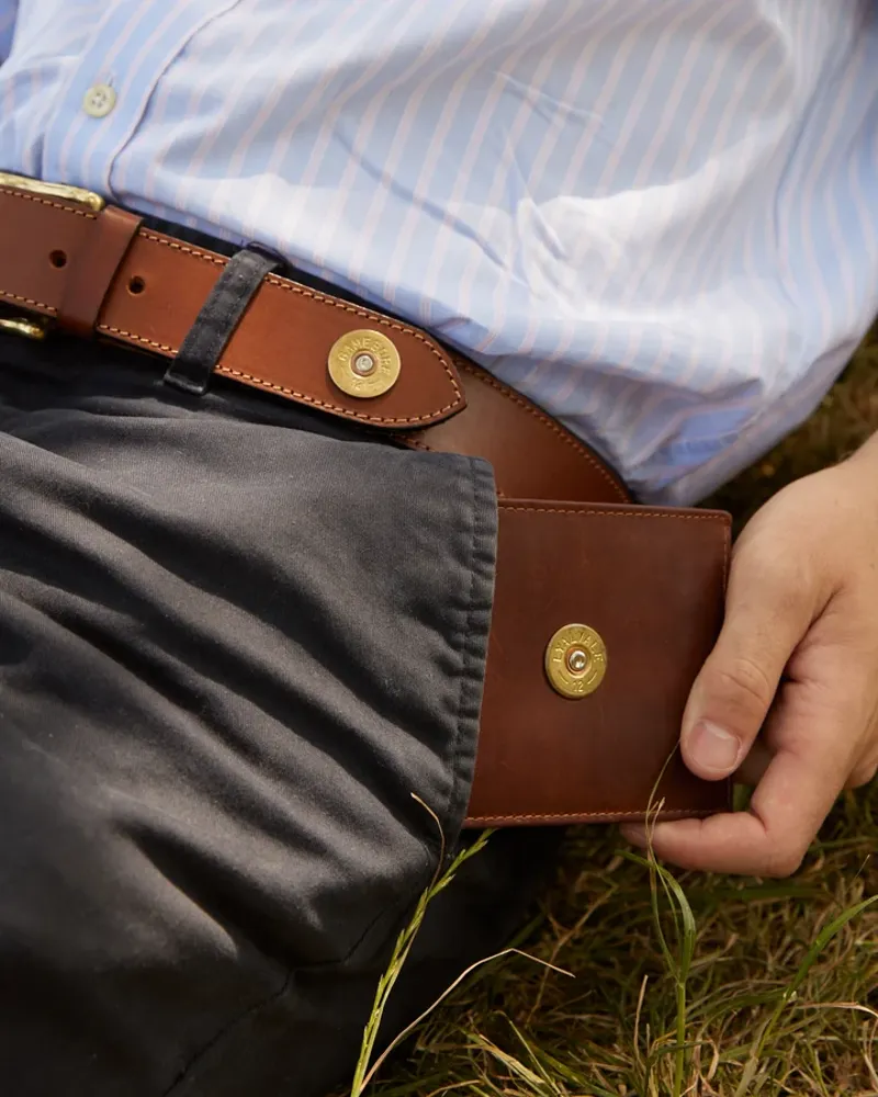 Hicks and Hides Brown 12 Bore Wallet-1