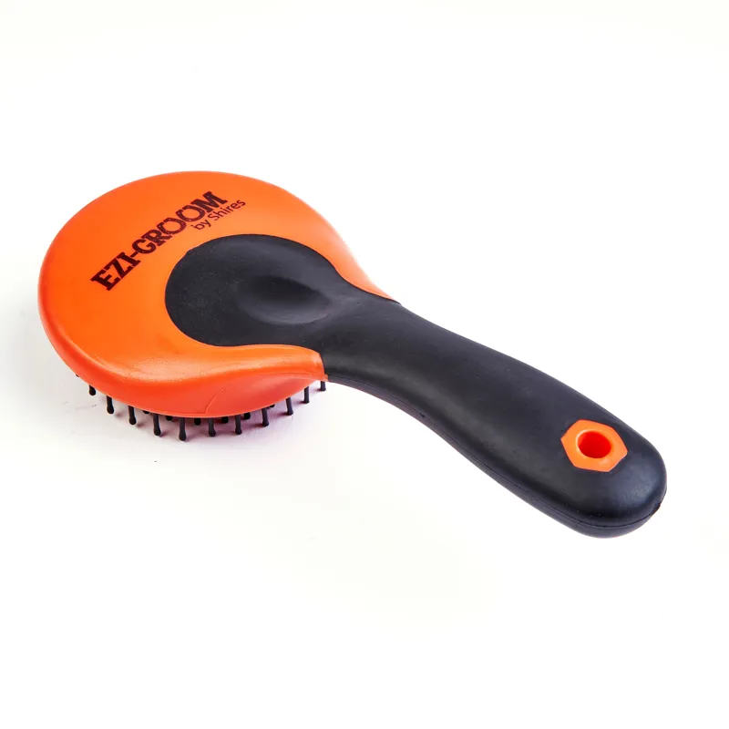 Ezi-Groom Grip Mane And Tail Brush In Orange-1