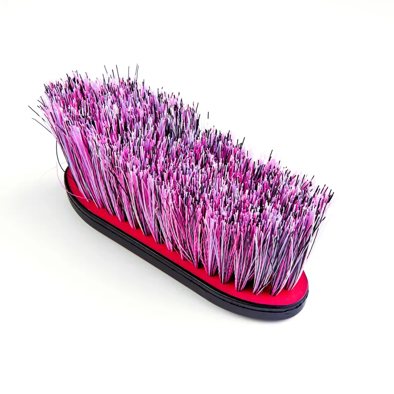 EZI-GROOM Grip Long Bristle Dandy Brush Pink - Large
