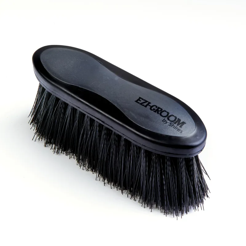 EZI-GROOM Grip Long Bristle Dandy Brush Black - Large-1