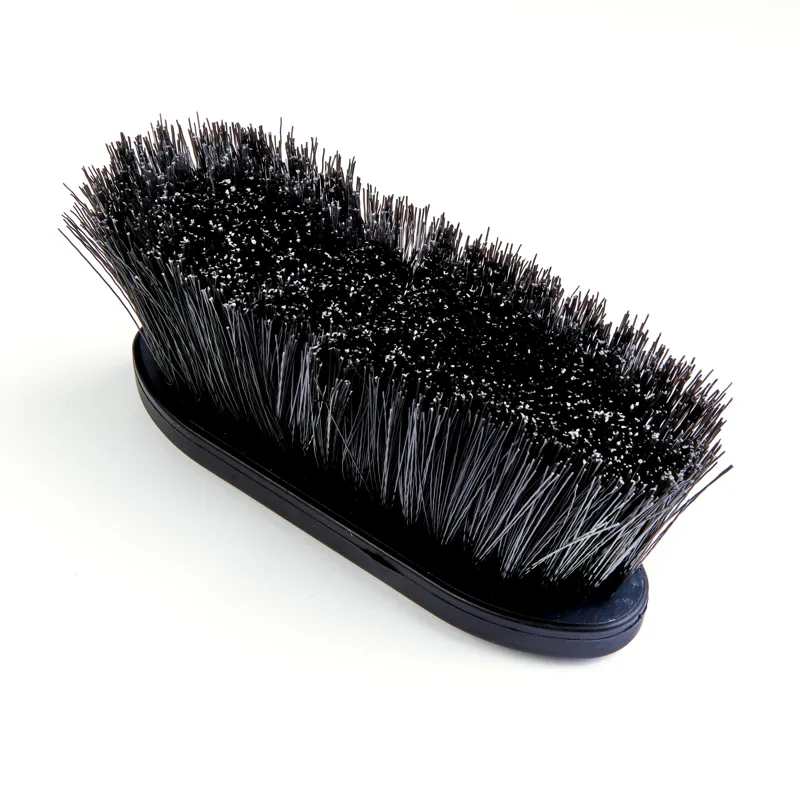 EZI-GROOM Grip Long Bristle Dandy Brush Black - Large