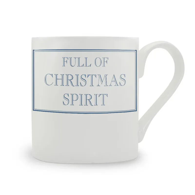 Stubbs Mugs Full of Christmas Spirit - Large - Blue
