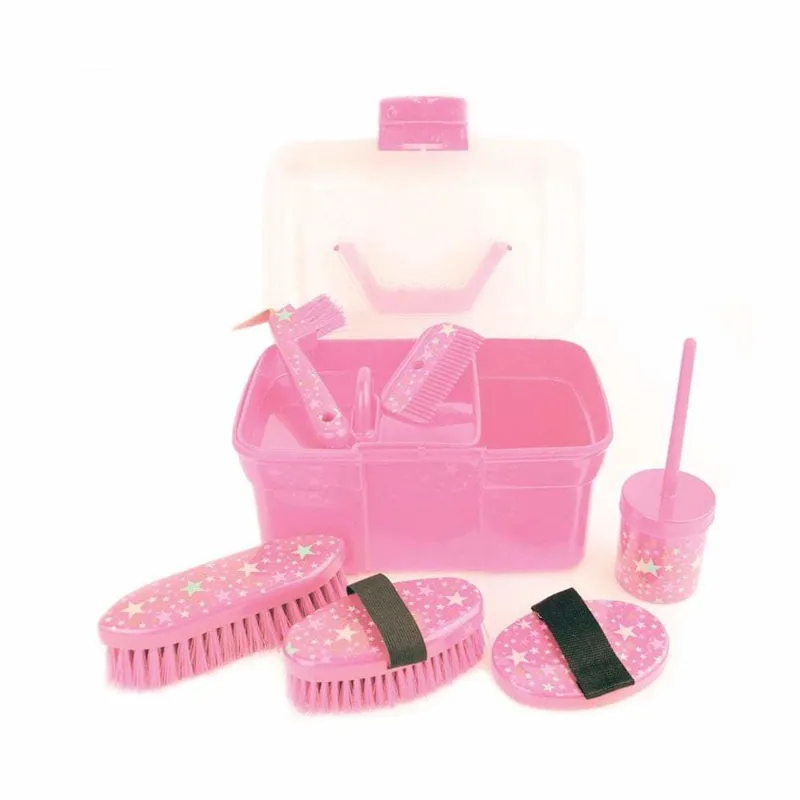 Lincoln Star Pattern Grooming Kit Pink