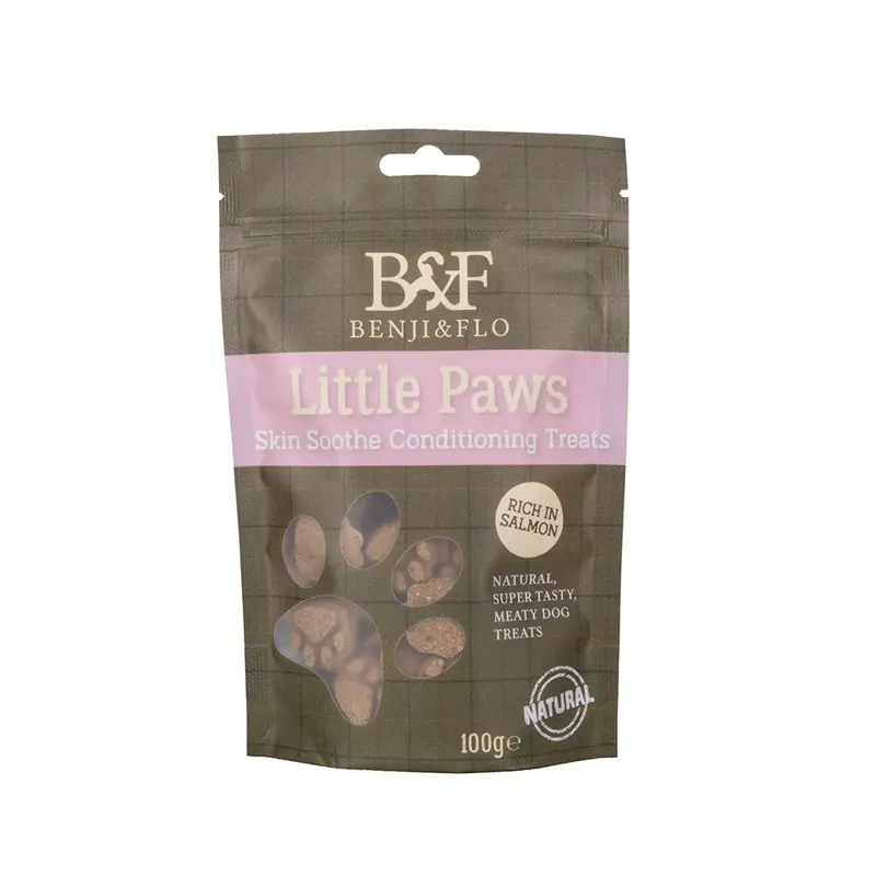 Benji and Flo Little Paws Skin Soothe Conditioning Treats - Salmon 100g