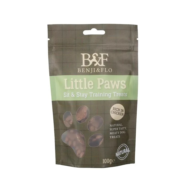 Benji and Flo Little Paws - Sit and Stay Training Treats - Chicken 100g