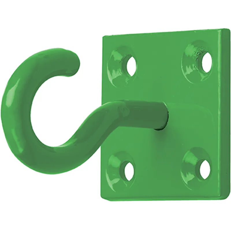 HOOK ON PLATE GREEN