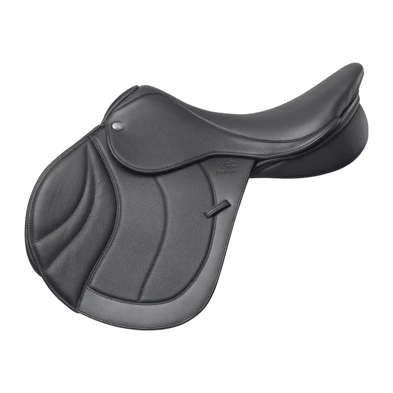 Fairfax Classic Deluxe Dual Flap Jump Saddle - Black-2