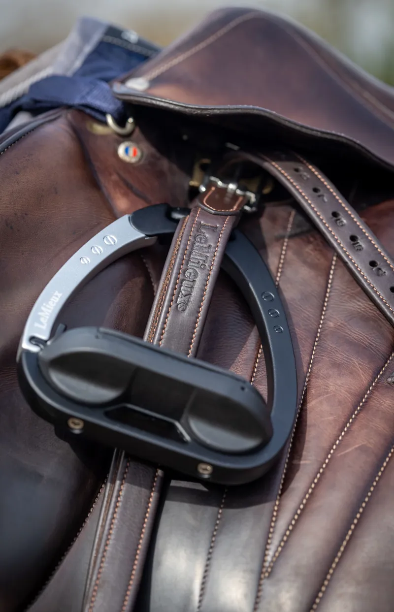 LeMieux Vector Stirrup Leathers - Brown-5