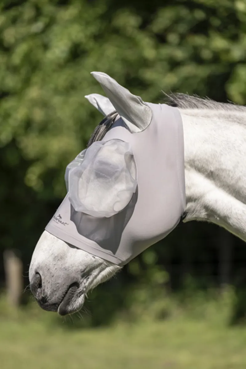 Horseware Defence Flymask - Silver/Silver