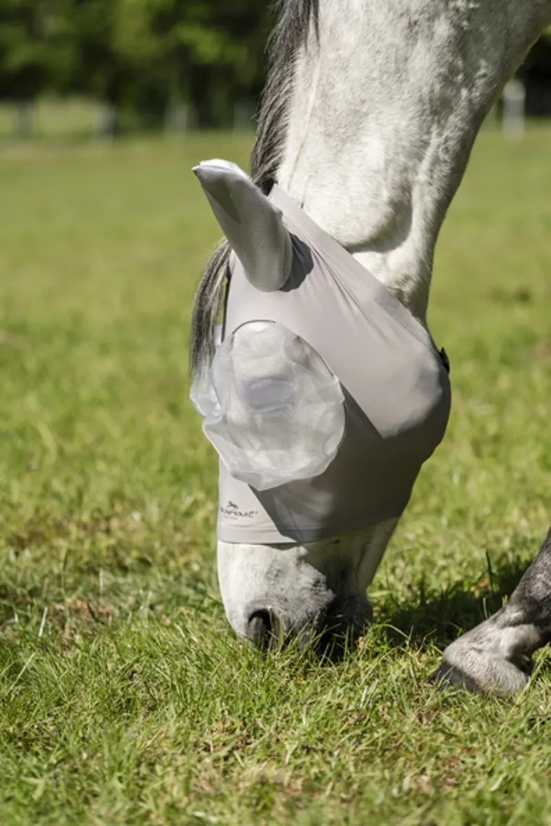 Horseware Defence Flymask - Silver/Silver-1