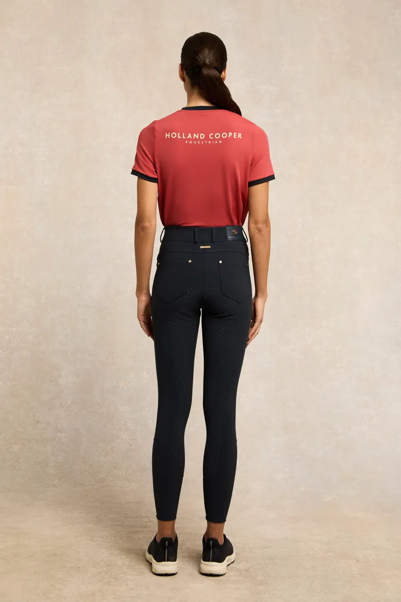 Holland Cooper Chiltern Ringer Tee - Washed Red-2