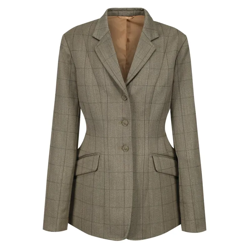 Equetech Foxbury Tweed Riding Jacket - Olive