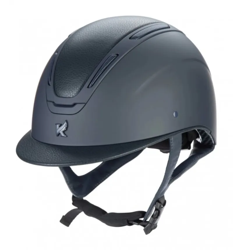 Karben Amity LTHR Riding Hat - Navy-1