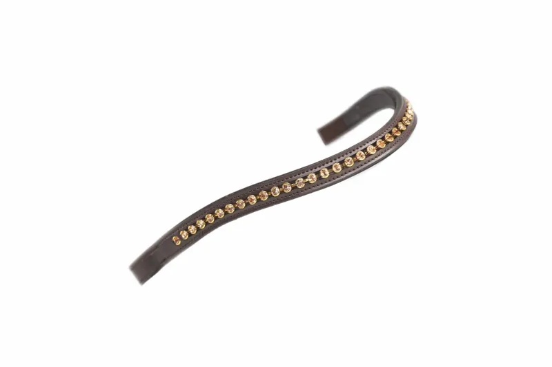 Velociti Gara Large Diamante Browband - Havana/Gold