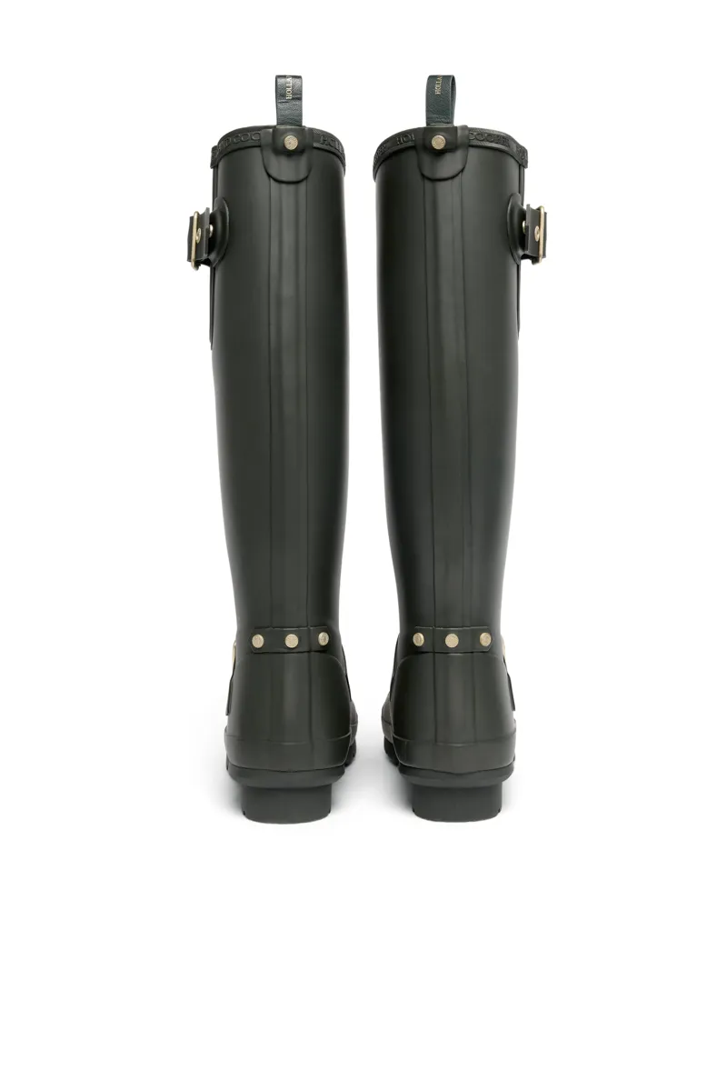 Holland Cooper Sharpa Lined Regency Wellington - Dark Pine-1