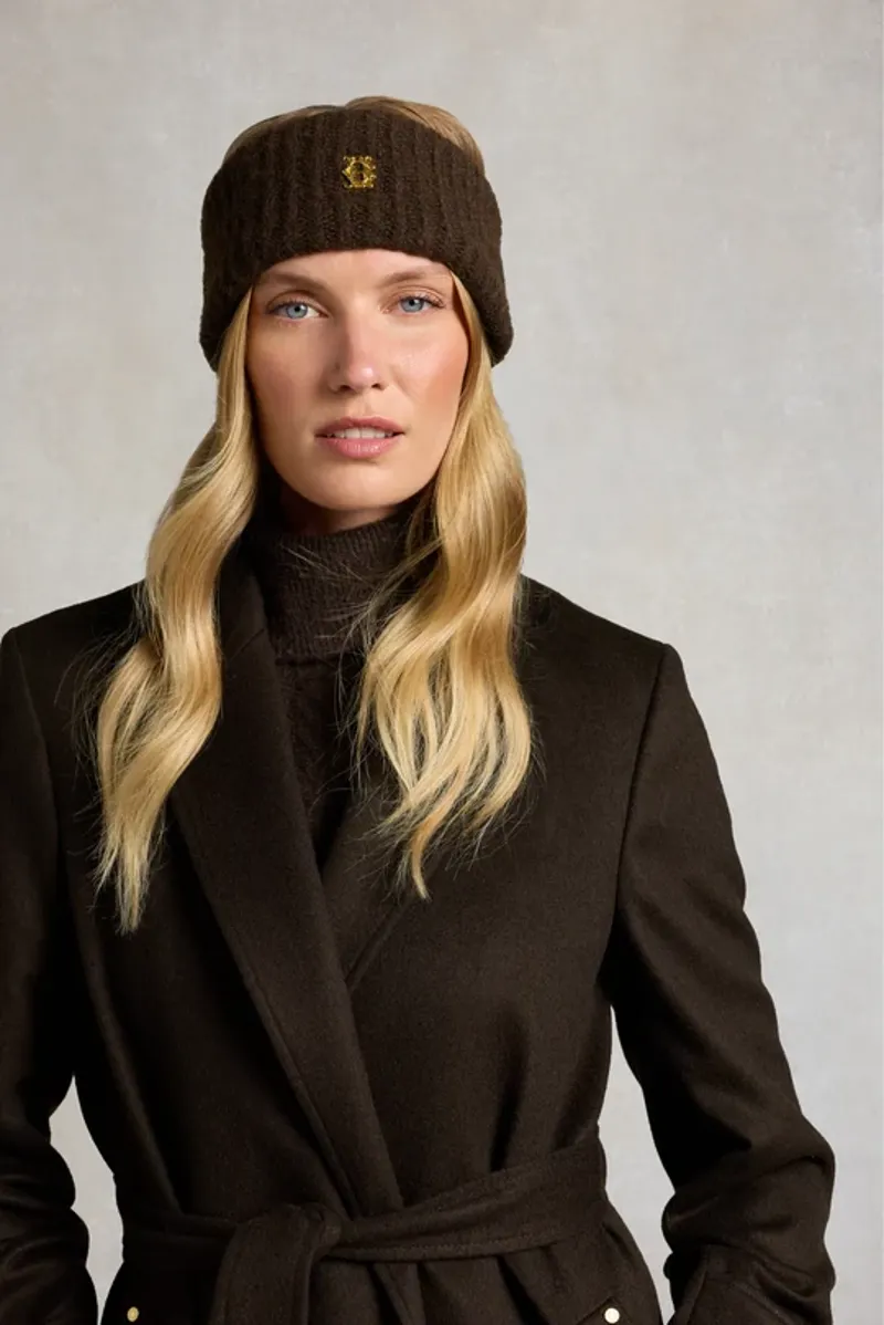 Holland Cooper Knitted Head Band - Chocolate-1