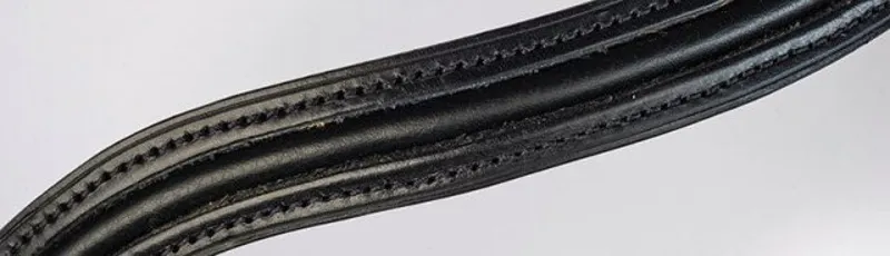Fairfax Browband - Piped Black