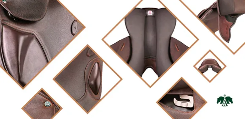 Arena Monoflap Jump Saddle - Brown-8
