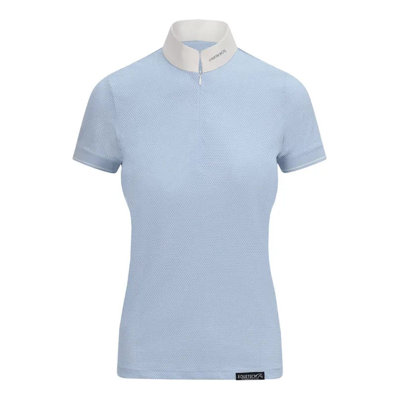 Equetech Airstride Performance Hybrid Competition Shirt - Light Blue