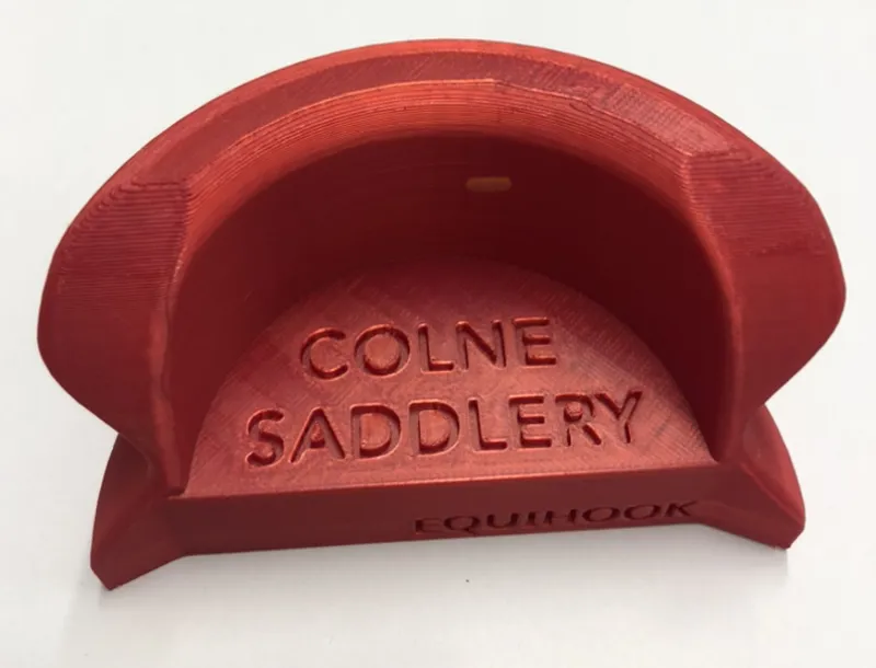 Equihook Magnetic Bridle Hook 'Colne Saddlery' Shiny Red