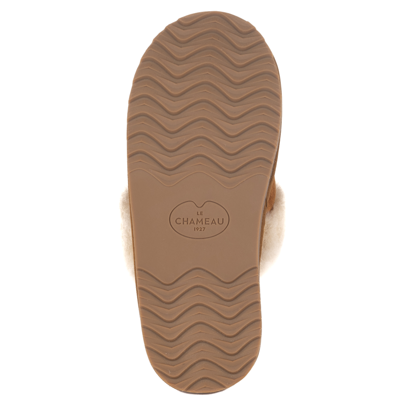 Le Chameau Mule Maison Slipper- Tan-1