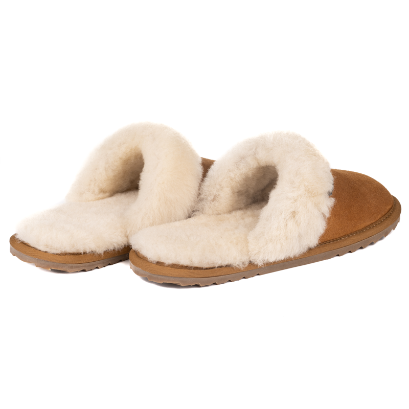 Le Chameau Mule Maison Slipper- Tan-3
