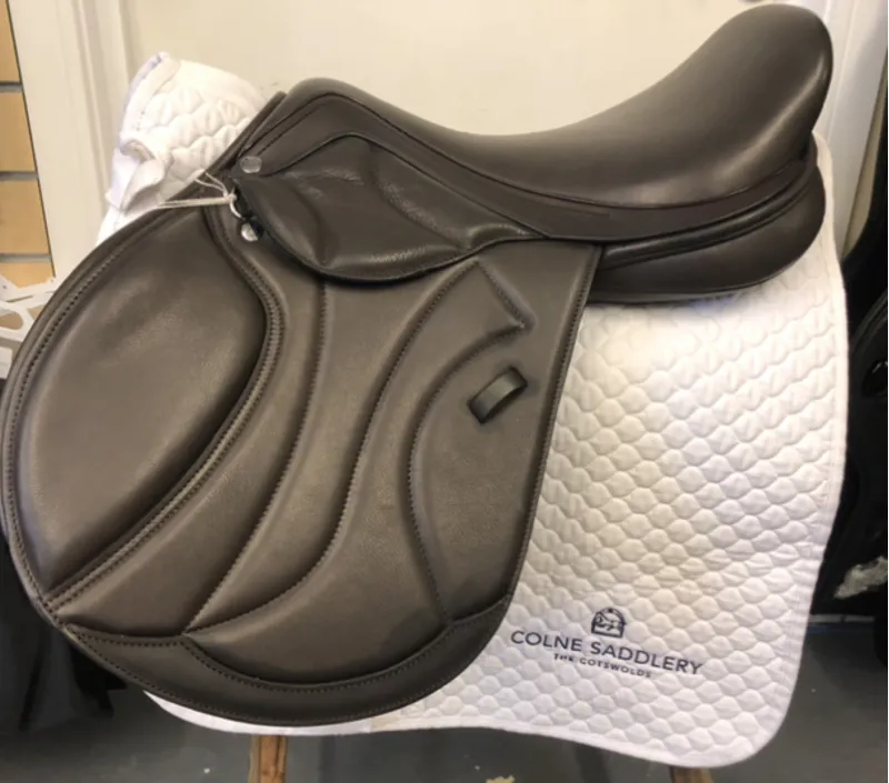 Frank Baines Capri Dual Flap Jump Saddle - Brown