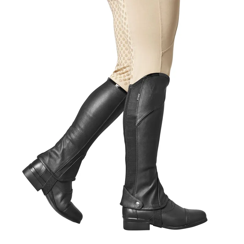 Dublin Childs Stretch Fit Half Chaps Black