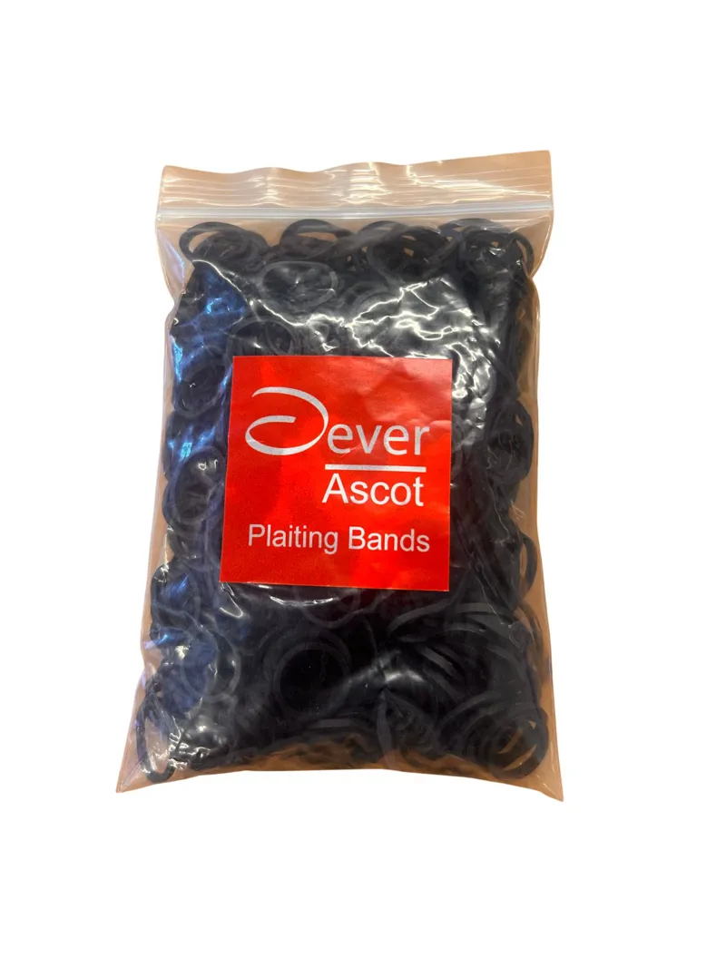 Ascot Plaiting Bands - Black