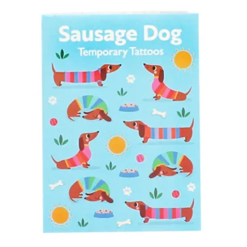 Rex Temporary Tattoos - Sunny Sausage Dog-2